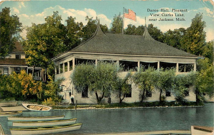 Pleasant View Hotel and Dance Pavillion - Old Post Card